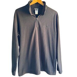 The North Face Mens XL Black 1/4 Zip Pullover Fleece Jacket Athletic